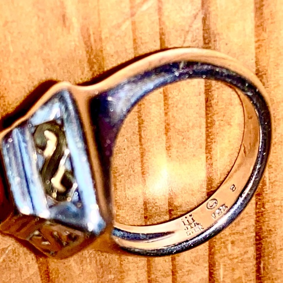 Rare James Avery Garnet gold and silver ring - Picture 4 of 5